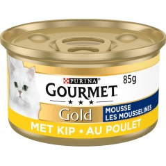 Gold - Les mousselines au poulet 85gr - Gourmet à 1,05 € - Purina - 12331679 - Gourmet