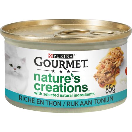 Nature's Créations - Au thon 85gr - Gourmet à 1,35 € - Purina - 12425930 - Gourmet