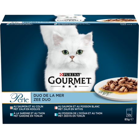 Perle - Duo de la mer 12x85gr - Gourmet 12487182 Purina 10,55 € Ornibird