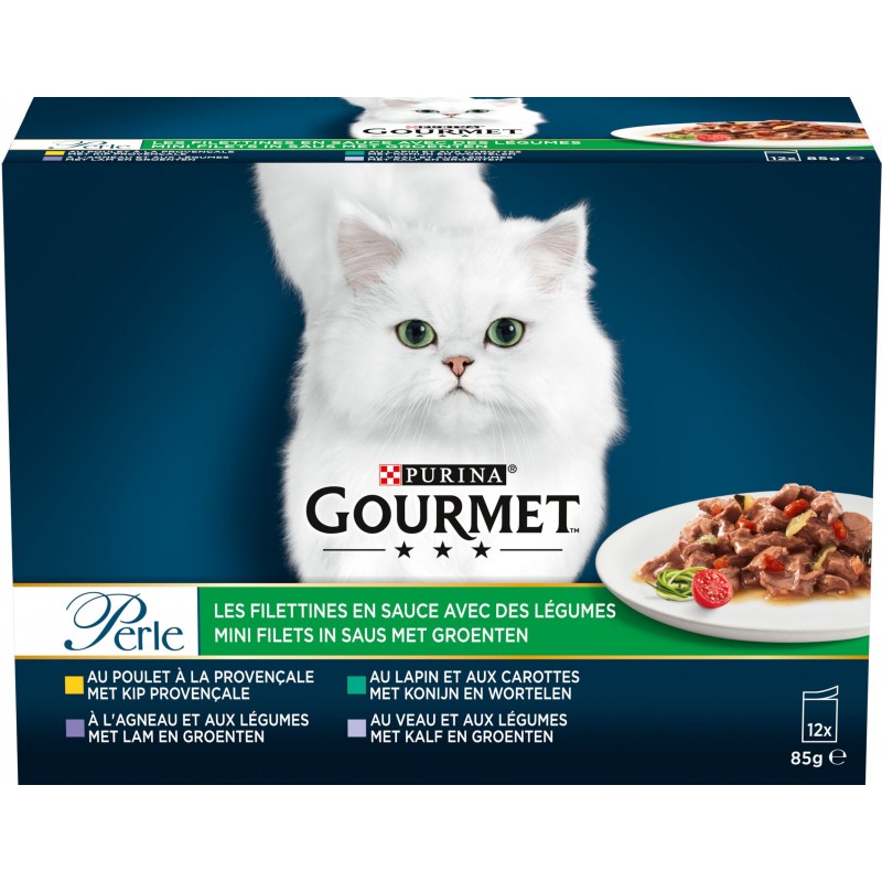 Perle - Les filettines avec des légumes 12x85gr - Gourmet