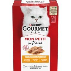 Mon Petit - Volaille 6x50gr - Gourmet à 4,20 € - Purina - 12502628 - Gourmet