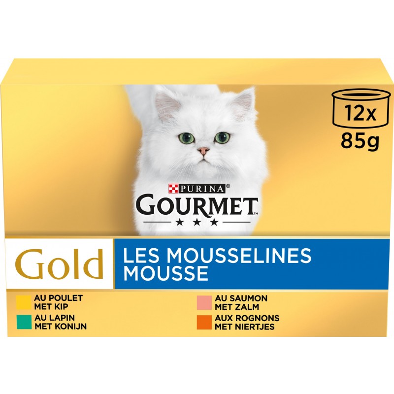 Gold - Les mousselines 12x85gr - Gourmet