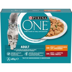 Adult 8x85gr - One à 7,30 € - Purina - 12499559 - One