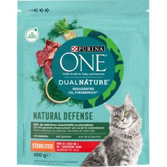 Dual Nature - Spécial chat stérilisé Au boeuf 650gr - One à 6,25 € - Purina - 12534758 - One