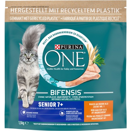 Bifensis Senior 7+ - Riche en poulet et aux céréales complètes 1,5kg - One 12519320 Purina 13,00 € Ornibird