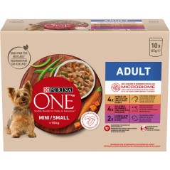 Adult Mini/Small Boeuf-Poulet-Agneau 10x85gr - One 12521161 Purina 6,20 € Ornibird