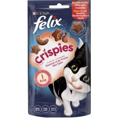 Crispies - Au goût de saumon et de truite 45gr - Felix à 2,10 € - Purina - 12485576 - Felix