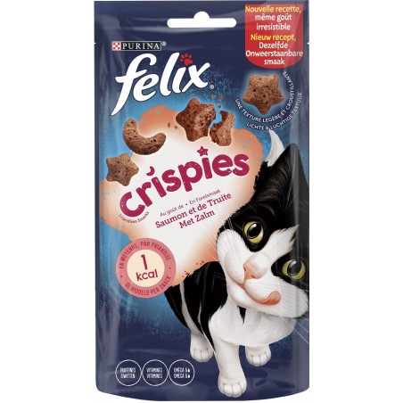 Crispies - Au goût de saumon et de truite 45gr - Felix 12427047 Purina 2,10 € Ornibird