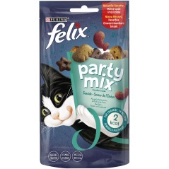 Party Mix - Saveur de l'océan Au goût de saumon, de colin et de truite 60gr - Felix