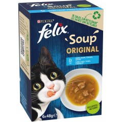 Soup - Sélection de poissons 6x48gr - Felix à 3,00 € - Purina - 12520056 - Felix