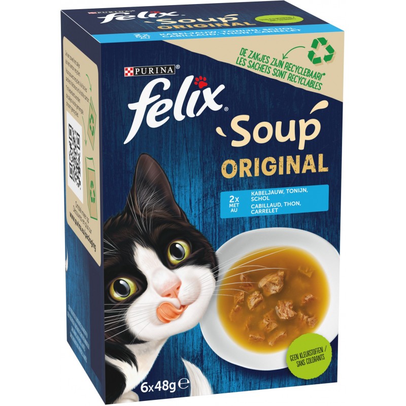 Soup - Sélection de poissons 6x48gr - Felix