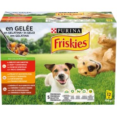 Adult 5Promesses Au poulet, boeuf et à l'agneau en gelée 12x85gr - Friskies à 5,79 € - Purina - 12557165 - Friskies