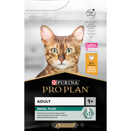 Adult Renal Plus - Riche en poulet et en riz 3kg - Pro Plan à 35,60 € - Purina - 12537710 - Pro Plan