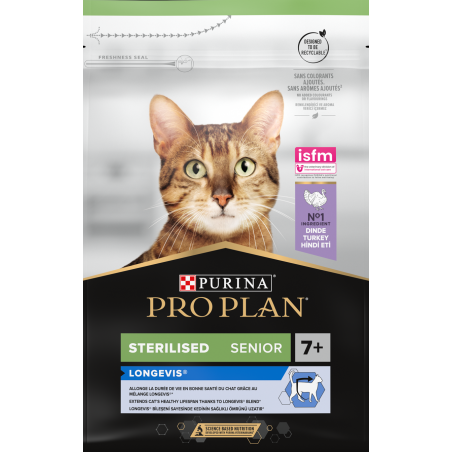 Senior Sterilised Longevis - Riche en dinde 3kg - Pro Plan 12398585 Purina 40,05 € Ornibird