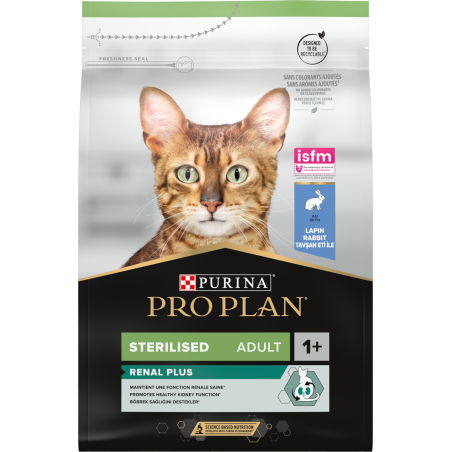 Adult Sterilised Renal Plus - Riche en lapin 3kg - Pro Plan 12524322 Purina 38,15 € Ornibird