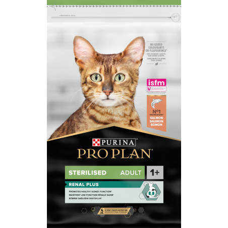 Adult Sterilised Renal Plus - Riche en saumon 10kg - Pro Plan à 87,90 € - Purina - 12524330 - Pro Plan