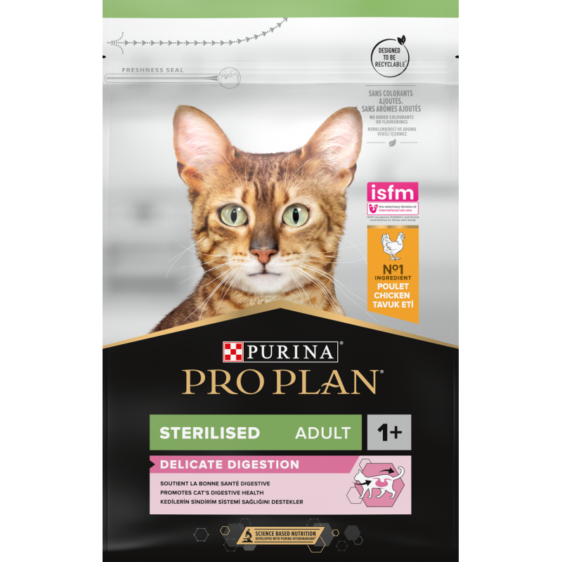 Adult Sterilised Delicate Digestion en poulet 3kg - Pro Plan