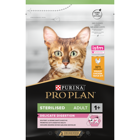 Adult Sterilised Delicate Digestion en poulet 3kg - Pro Plan à 40,05 € - Purina - 12526864 - Pro Plan