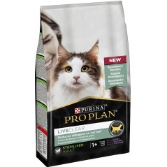 Adult LiveClear Sterilised à la dinde 1,4kg - Pro Plan à 30,60 € - Purina - 12466186 - Pro Plan