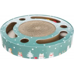 Xmas Griffoir tambour avec jouets 33x5,5cm - Trixie à 14,00 € - Trixie - 92558 - Arbre à chat & griffoir