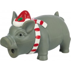 Xmas Cochon en latex 16cm - Trixie à 7,00 € - Trixie - 92598 - Jouets latex, vinyl & caoutchouc