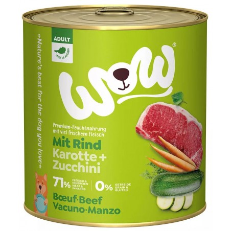 Adult Boeuf avec carottes et à la courgette 800gr - WOW à 4,99 € - WOW - WOWA00800BE - WOW