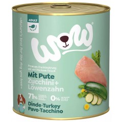 Adult Dinde avec courgettes et pissenlits 800gr - WOW à 4,99 € - WOW - WOWA00800TU - WOW