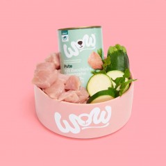 Adult Dinde avec courgettes et pissenlits 800gr - WOW à 4,99 € - WOW - WOWA00800TU - WOW