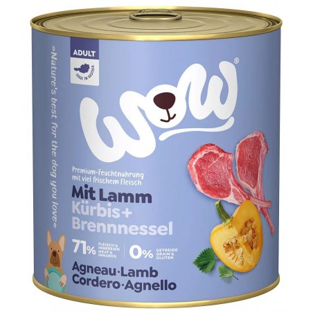 Adult Agneau avec citrouille et aux orties 800gr - WOW à 4,99 € - WOW - WOWA00800LA - WOW