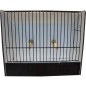 Cage exposition perruches noir en PVC