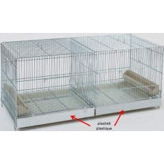 Cage Cova métal avec tiroirs en plastique 90x40x45cm 111019002 Grizo 114,95 € Ornibird