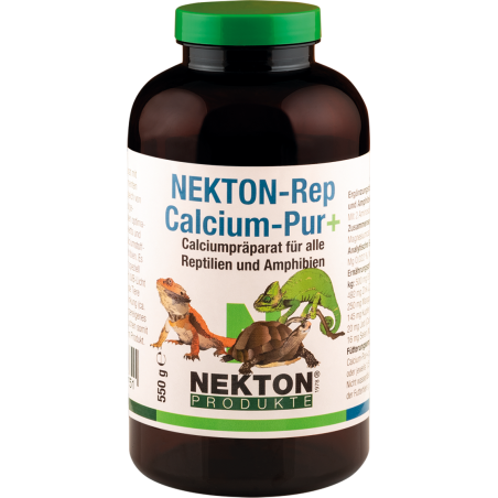 Nekton-Rep-Calcium-Pur+ 550gr - Convient aux reptiles et aux amphibiens - Nekton à 24,95 € - Nekton - 228750 - Autres Animaux