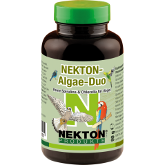 Nekton Algae-Duo 90gr - Spiruline Pure & Chlorelle pour Oiseaux - Nekton à 15,95 € - Nekton - 218090 - Nekton