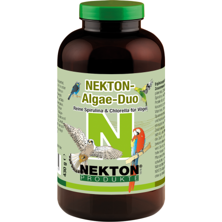 Nekton Algae-Duo 430gr - Spiruline Pure & Chlorelle pour Oiseaux - Nekton à 56,95 € - Nekton - 218430 - Nekton