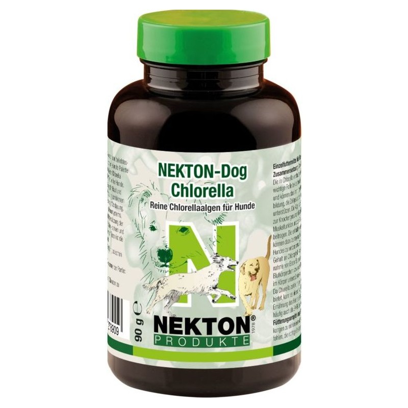 NEKTON Chien Chlorelle 90gr - Algues chlorelles pures pour chiens - Nekton