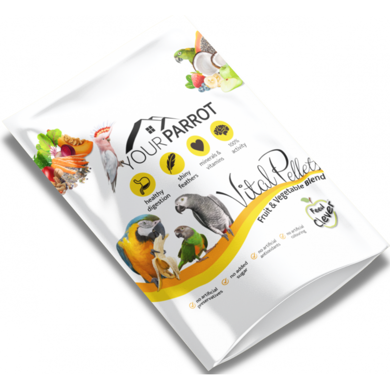 Mélange de fruits & légumes Vital Pellets 900gr - Your Parrot