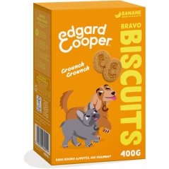 Biscuit Banane et beurre de cacahuètes 400gr - Edgard & Cooper à 7,00 € - Edgard & Cooper - 46652 - Edgard & Cooper