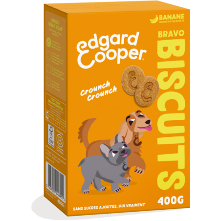 Biscuit Banane et beurre de cacahuètes 400gr - Edgard & Cooper