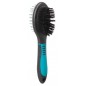 Brosse double poils en nylon et poils en métal avec pointes 5x19cm - Trixie