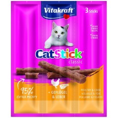 CatStick Classic Volaille & Foie 3x - Vitakraft à 1,80 € - Gebr. de Boon - 0195062 - Snacks