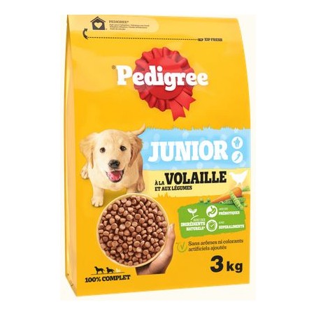 Junior Volaille et Légumes 3kg - Pedigree à 10,89 € - Pedigree - 457098 - Pedigree