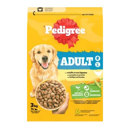 Adult Volaille et Légumes 3kg - Pedigree à 10,89 € - Pedigree - 457100 - Pedigree