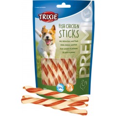 Sticks à la poitrine de poulet et au poisson 80gr - Trixie à 2,20 € - Trixie - 31747 - Snacks à la viande