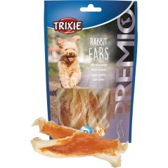 Rabbit Ears fourrées au poulet 80gr - Trixie à 2,60 € - Trixie - 31808 - Snacks à la viande