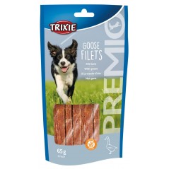 Stripes à l'oie 65gr - Trixie à 2,50 € - Trixie - 31809 - Snacks à la viande