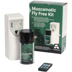 Kit de diffusion automatique d’insecticides Muscamatic Fly Free - Armosa à 59,45 € - ARMOSA - 2IN005002 - Diffuseur automatique