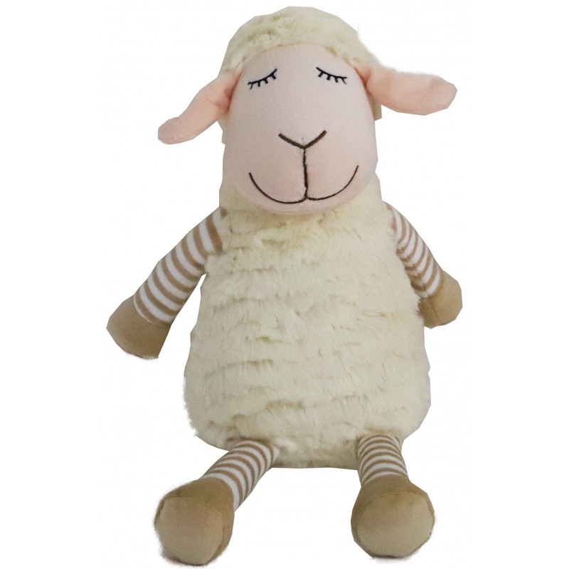 Boon jouet mouton peluche beige+bip eco 42cm - Gebr. De Boon