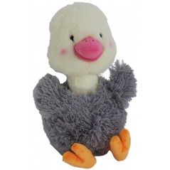 Boon jouet autruche peluche gris/blanc+bip eco 38cm - Gebr. De Boon à 11,95 € - Gebr. de Boon - 0205518 - Jouets en peluche