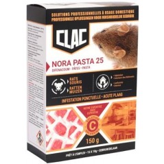 Clac Nora Pasta 25 pâtés 15x10gr - Armosa à 7,45 € - ARMOSA - RD-DIF-21009 - Nuisibles