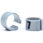 E-Z Bagues à clips numérotés 1 à 25 - Taille: 8mm - Couleur Argent